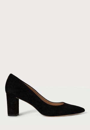 LANETTE SUEDE BLOCK HEEL PUMP - Classic heels - black