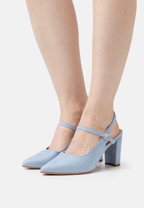 Caprice High Heel Pumps jeans patent/blue denim Zalando.ch — free download