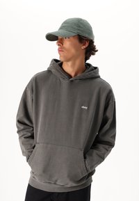 Obey Clothing LOWERCASE HOOD UNISEX - Sweatshirt - pigment digital black