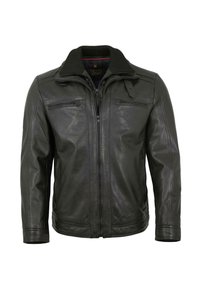 Lederjacken24 - WALDUM - Leather jacket - schwarz Thumbnail Image 1