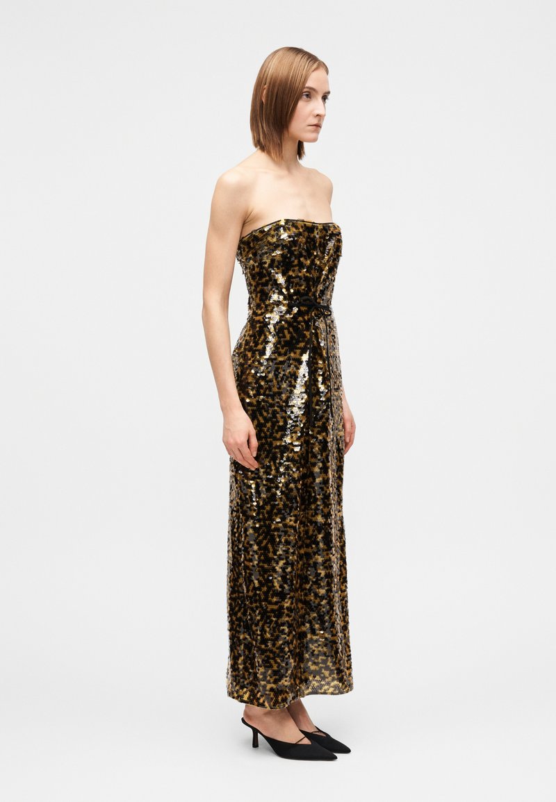 STAUD CECE DRESS - Occasion wear - turmeric/black/mustard yellow -  Zalando.ie