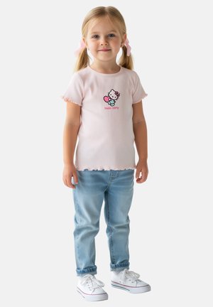 Hello Kitty, HELLO KITTY RIPP T-SHIRT HEART SHIRT OBERTEIL KURZÄRMLIG - Print T-shirt - rosa