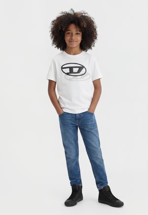 Diesel TVALE OVER UNISEX - T-shirts med print - bianco