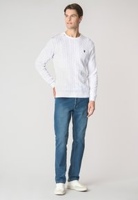 U.S. Polo Assn. GIROCOLLO - Maglione - white