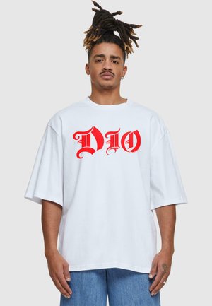 DIO - CLASSIC LOGO OVERSIZED SLEEVE  - T-shirt con stampa - white