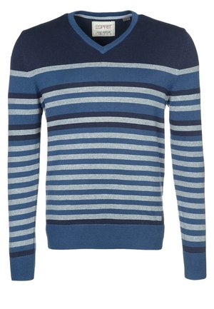 Striktrøje - dark blue