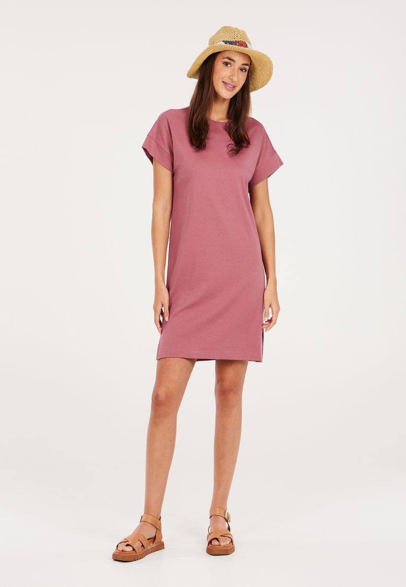 red button up dress shirt Non-Iron Cotton Stripe Dress Shirt With Contrast Trim main image 0