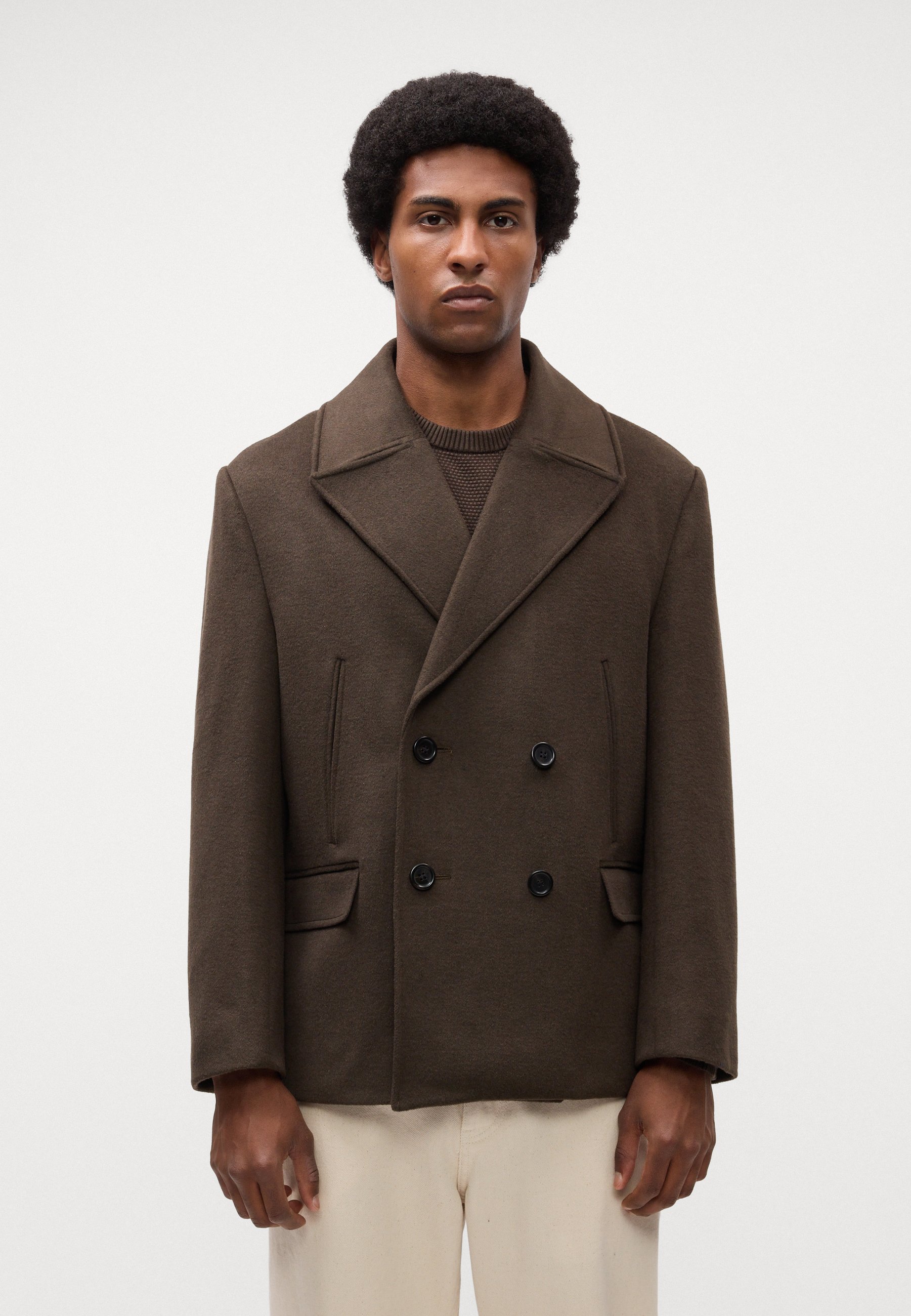 Isaac Dewhirst AXEL PEA COAT - Light jacket - army green/khaki