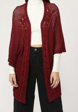 Chaqueta de punto - granate
