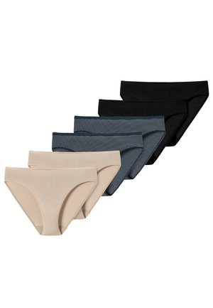 6 PACK - Slip - schwarz sand nachtblau