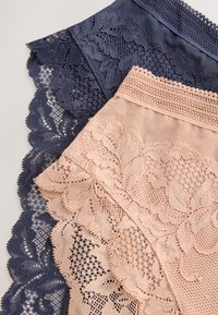 Next HIGH RISE FIT - KNICKERS 2 PACK  - Slip - praline nude navy