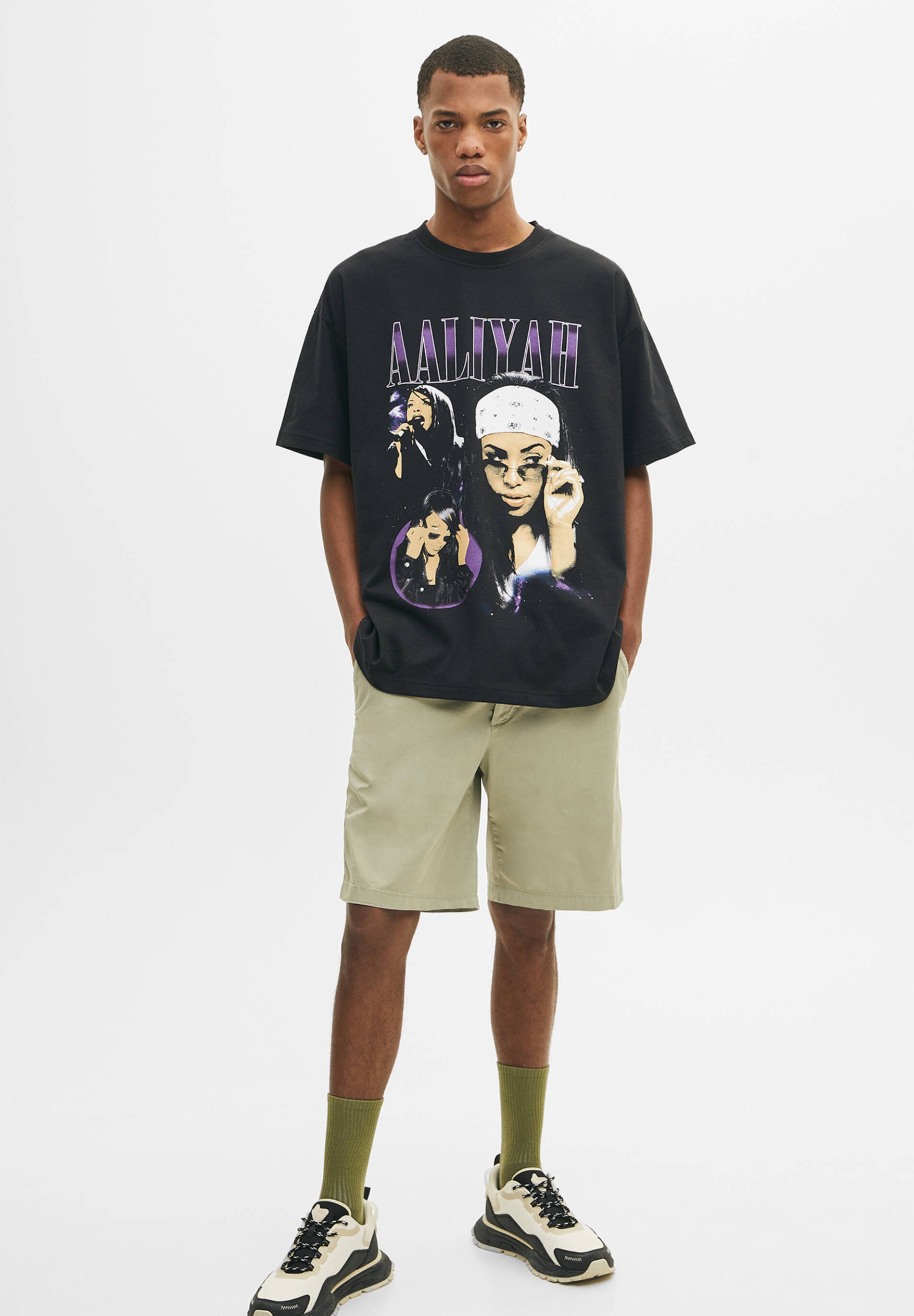 pull and bear aaliyah t shirt