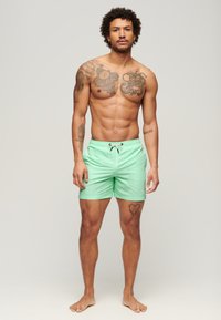 Superdry & Co PRINTED - Bañador corto - mint stripe print