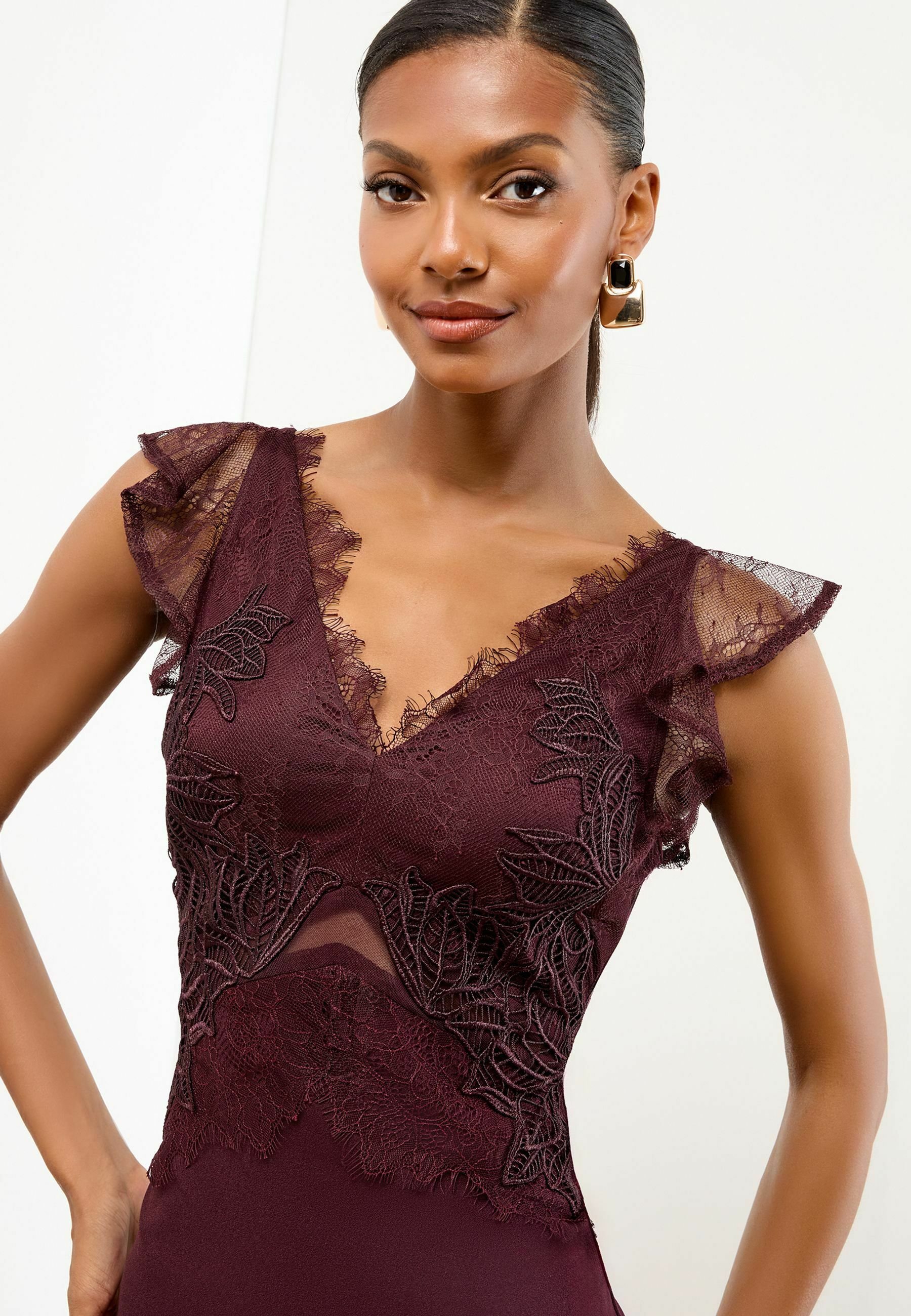 LIPSY LONDONワインレッド＊スパンコール LIPSY LONDONワインレッド＊スパンコール Lipsy Vestido de fiesta