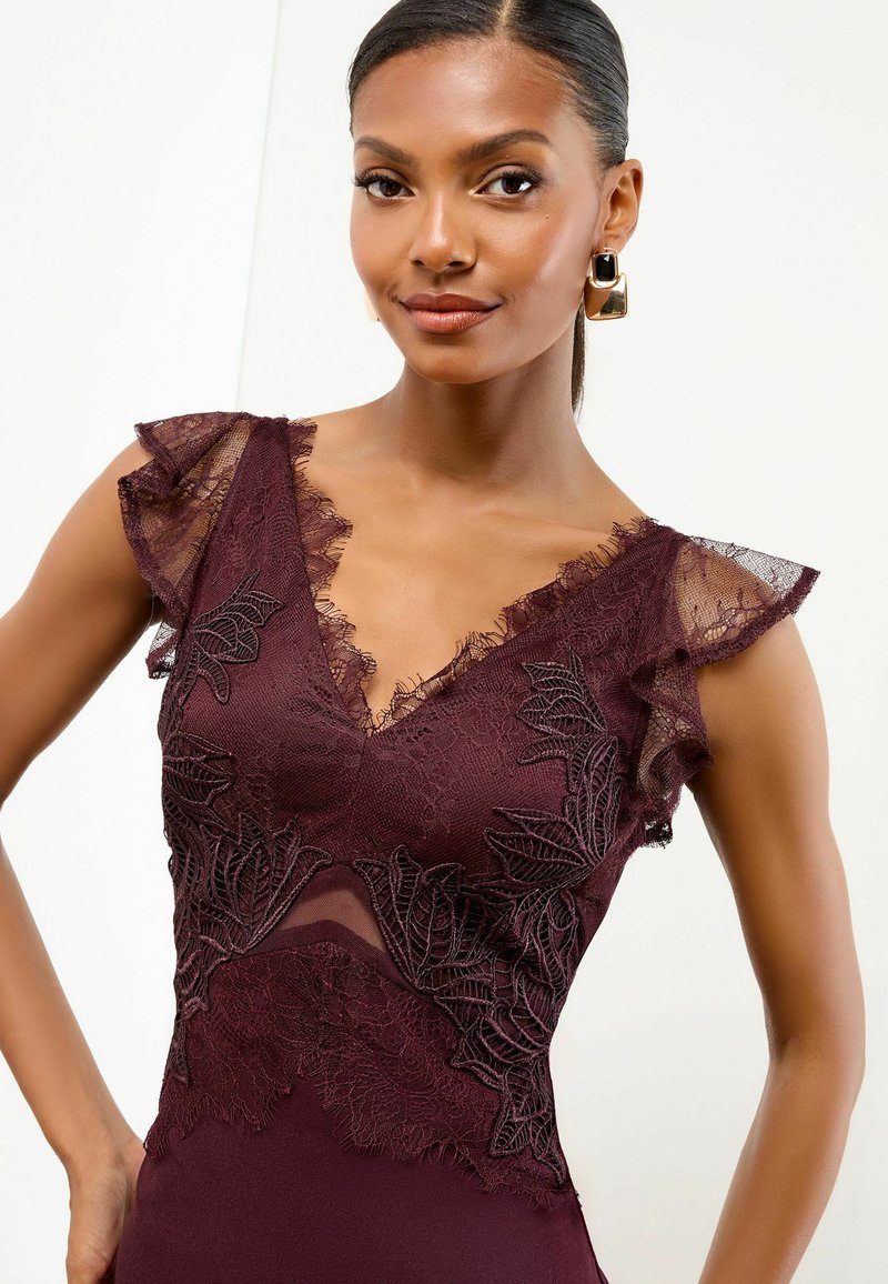 lipsy burgundy dress Lipsy Occasion wear - burgundy red/purple
