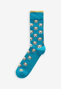 Next GEOMETRIC PATTERN 8 PACK - Zoknik - mottled blue