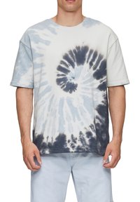 QS T-shirt print - hellblau