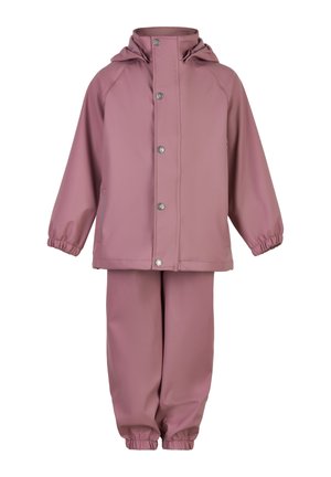 EN FANT SET SOLID - Regnjakke / vandafvisende jakker - old rose
