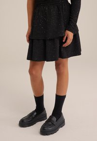 WE Fashion Fustă în formă de A - black