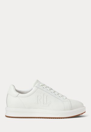 Lauren Ralph Lauren, AINSLEY LEATHER SNEAKER - Baskets basses - snow white