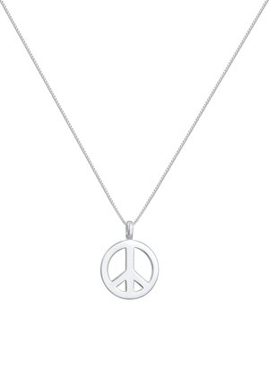 PEACE - Halskette - silberfarben