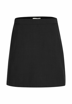 Mustat hameet, joissa on sileä pinta, darttivartalo ja hieman levenevä muoto. Koristelematon, yhtenäinen väri koko hameen läpi.