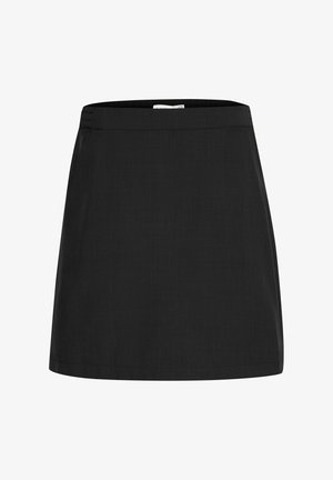 Mustat hameet, joissa on sileä pinta, darttivartalo ja hieman levenevä muoto. Koristelematon, yhtenäinen väri koko hameen läpi.