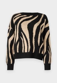 ONLY ONLHAZEL O NECK  - Pulover - black/humus