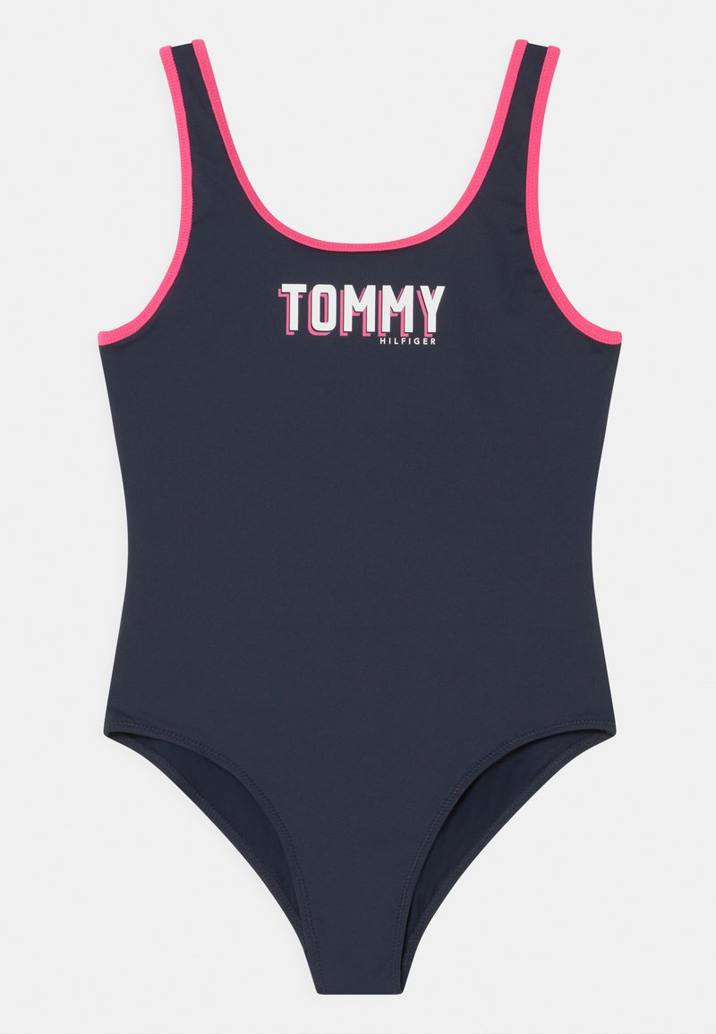 Tommy Hilfiger ONE PIECE Swimsuit desert sky/dark blue Zalando.ie