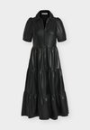 BUTTON DOWN TIERED DRESS - Риза рокля - black