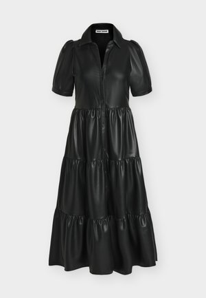 DKNY, BUTTON DOWN TIERED DRESS - Abito a camicia - black