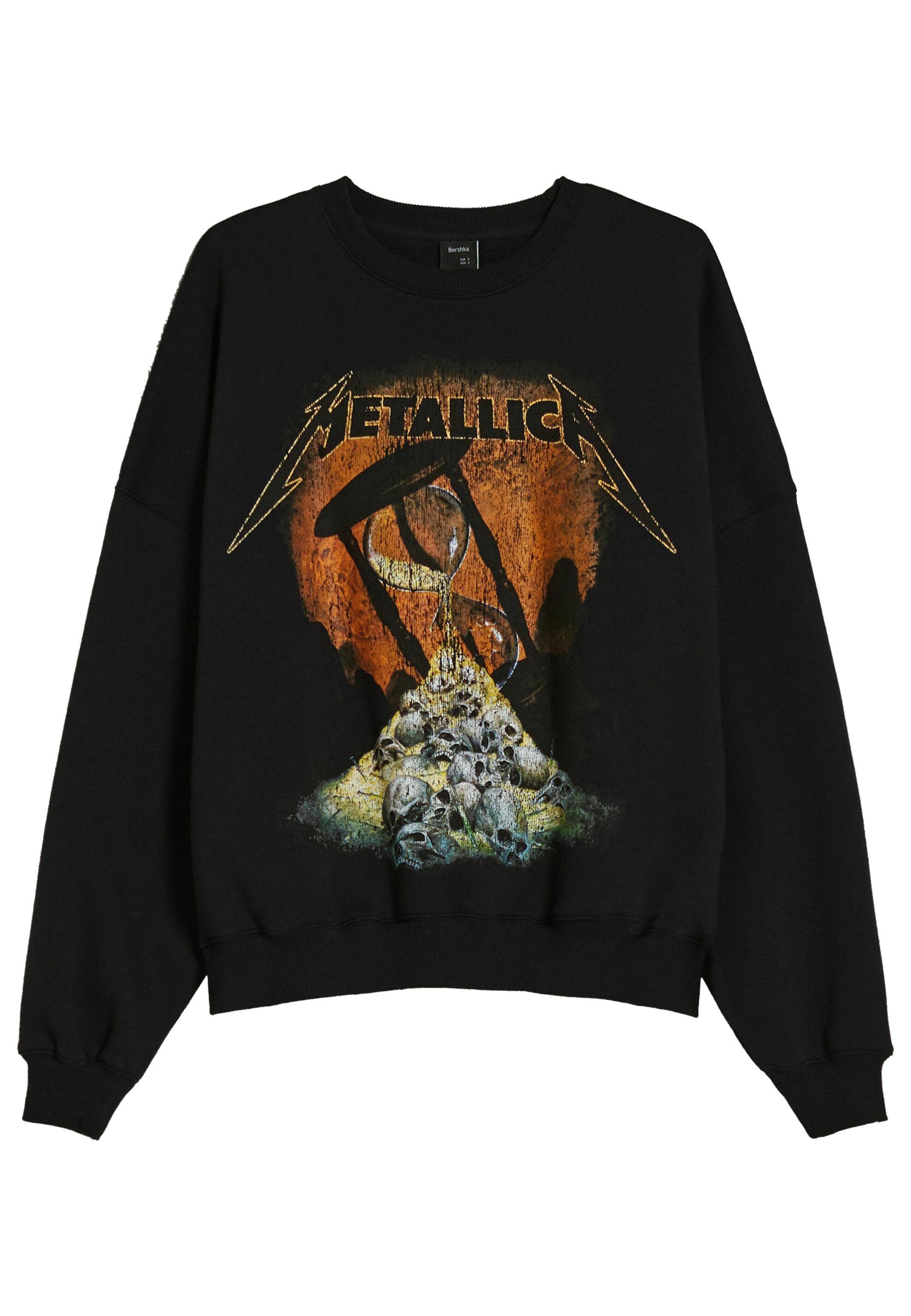 Bershka Felpa - mottled black/nero-screziato - Zalando