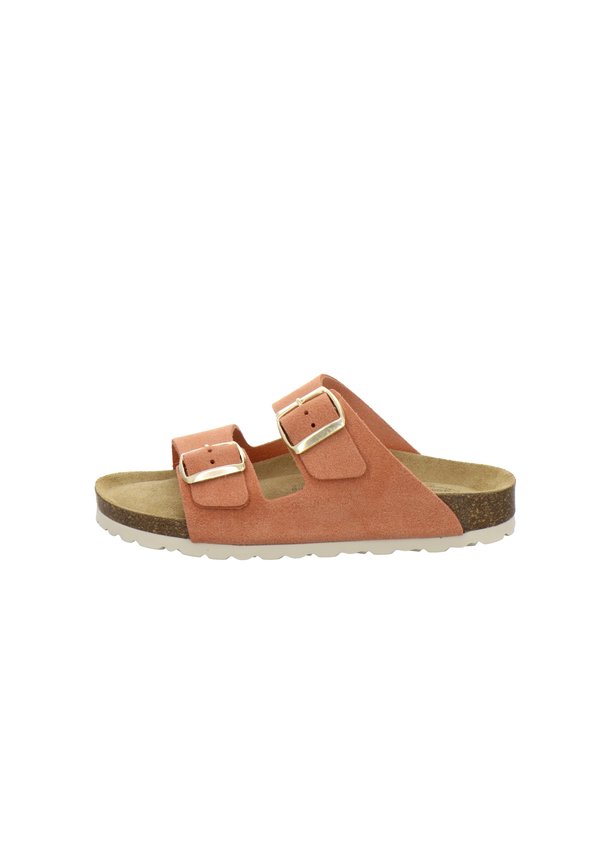 Pantolette flach - orange