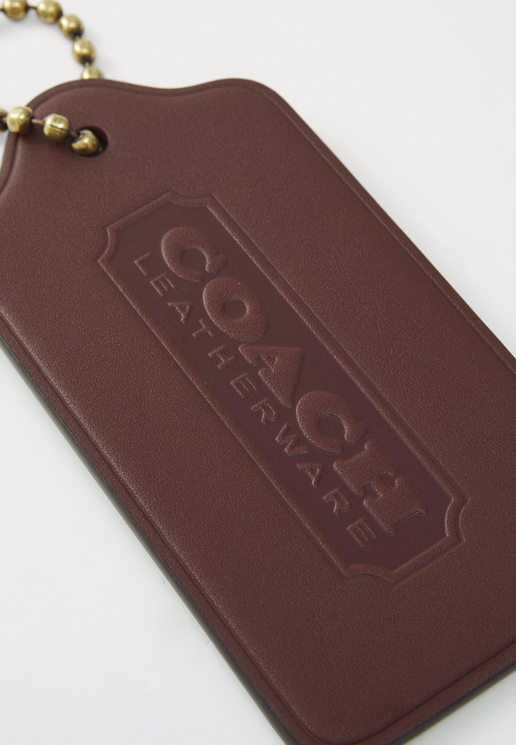 COACH XL HANGTAG BAG CHARM - Keyring - chestnut/dark brown