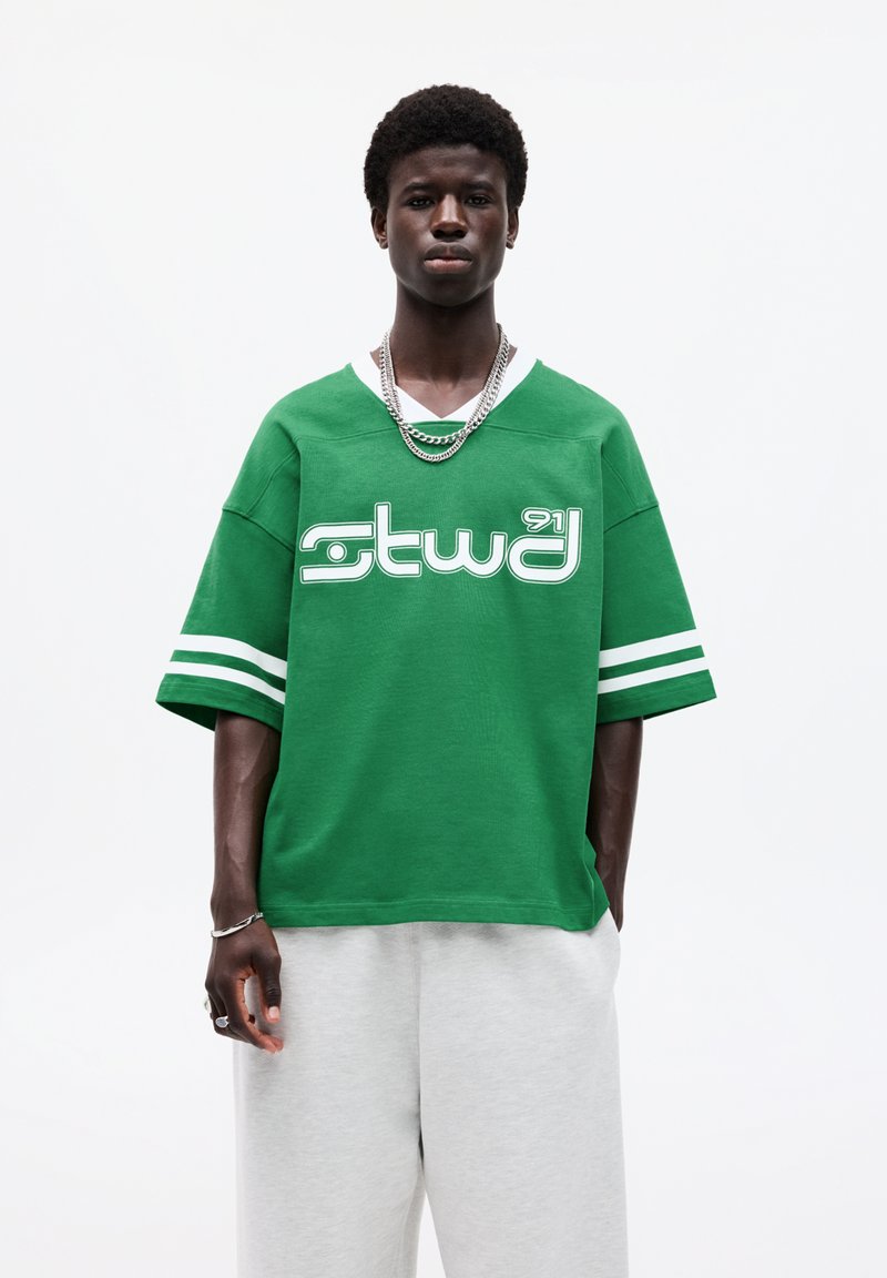PULL&BEAR - T-shirt con stampa - green, Ingrandire