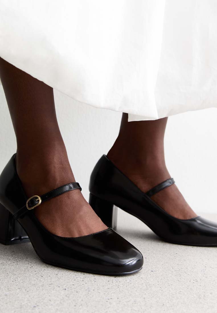 New Look Wide Fit WIDE FIT MARY JANE - Tacones - black