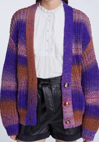SET Strickjacke - mottled purple