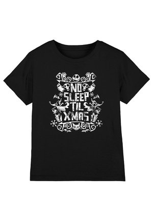Disney THE NIGHTMARE BEFORE CHRISTMAS NO SLEEP TILL XMAS - Print T-shirt - black