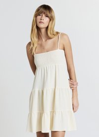 Calliope CORTO PUNTO SMOCK - Day dress - ecru chiaro