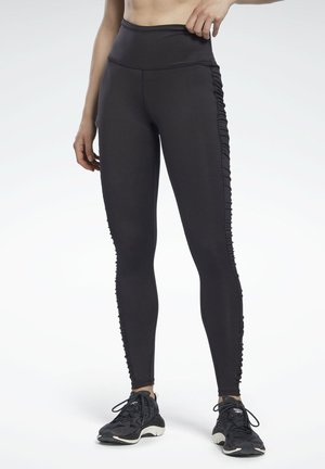 BOLD HIGH-WAISTED RUCHED - Tights - black