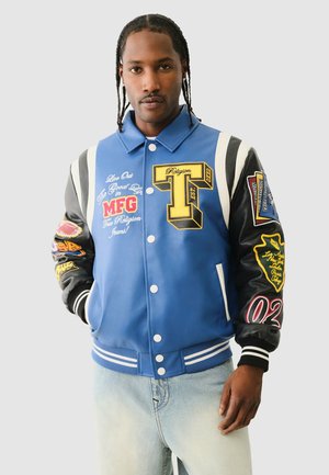COLLEGE - Kunstlederjacke - blue white