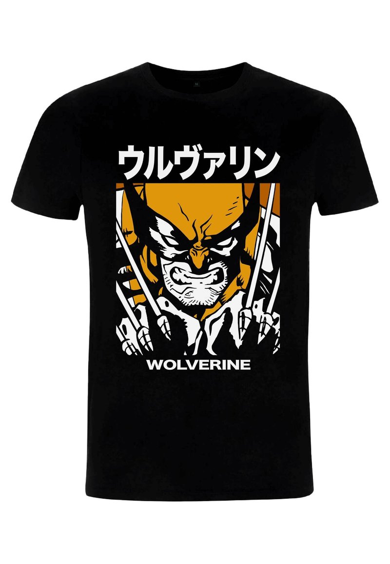 Marvel X MEN WOLVERINE KANJI BLOCK - T-shirt z nadrukiem