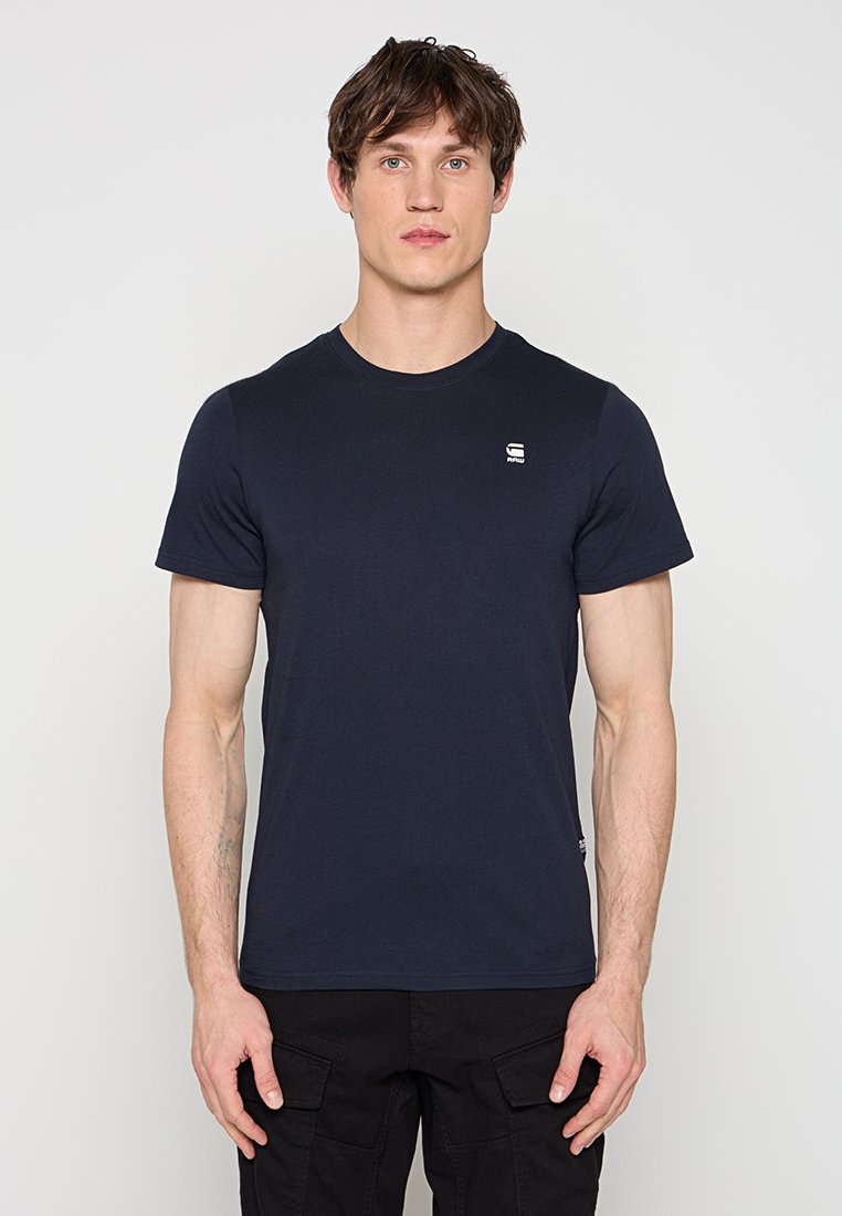 G-Star T-shirt basic donkerblauw denim