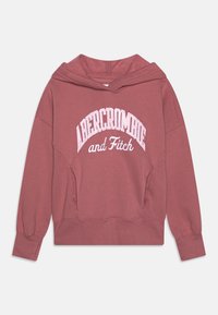 Abercrombie & Fitch - FLORAL LOGO POPOVER HOODIE - Luvtröja - MESSA ROSE Miniatyrbild 1