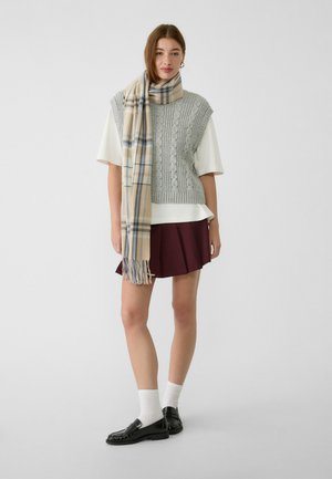 CHECKED  - Sjal / Tørklæder - mottled brown