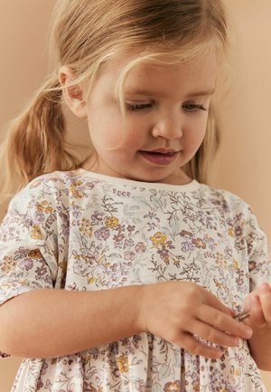 Next REGULAR FIT - Jerseyklänning - cream ditsy