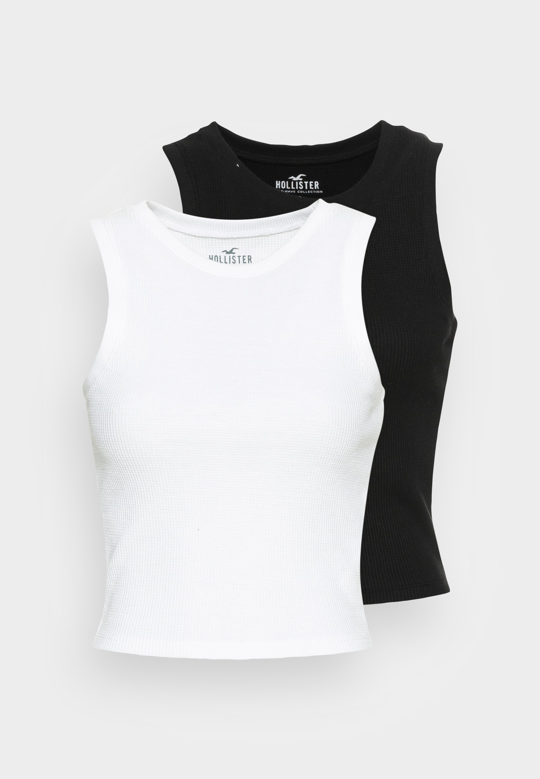 Casual black and white top