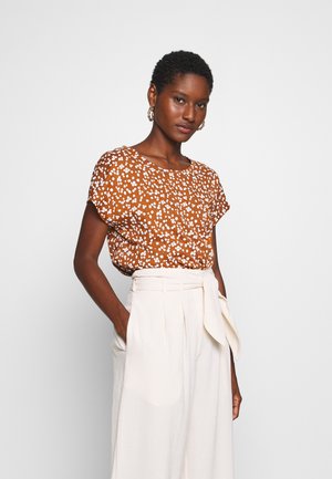 CORE - Triko s potiskem - rust brown