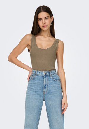 JDYNANNA SCALLOP EDGE - Top - olive