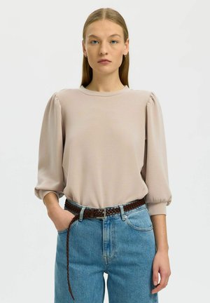 SLFTENNY 3/4 NOOS - Športni pulover - pure cashmere